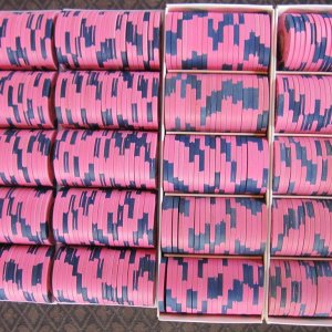 four full racks of quarters from the Outpost