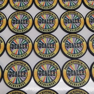 Poker Chip Forum Tourney Dealer Button