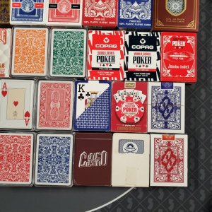 More individual poker size decks