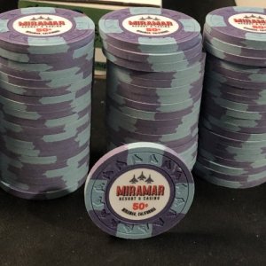 MIRAMAR Cash 50c Chips