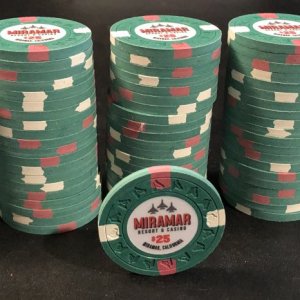 MIRAMAR Cash 25 Chips