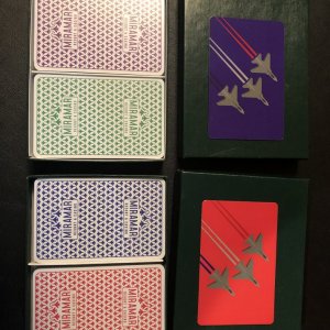 MIRAMAR  Custom Bridge Jumbo Cards and Cut Cards