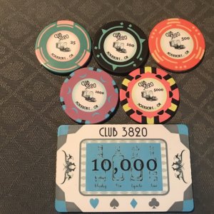 Club 3820 tournament chips