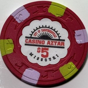 Casino Aztar Missouri $5 (relabel)