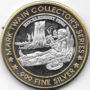 PCA SS Mark Twain Series Huckleberry Finn Resting With Pipe Back