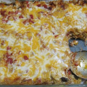 King ranch chicken close up