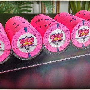 Paulson Casablanca Casino $5 chips  #