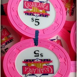 Paulson Casablanca Casino  $5 chips  #