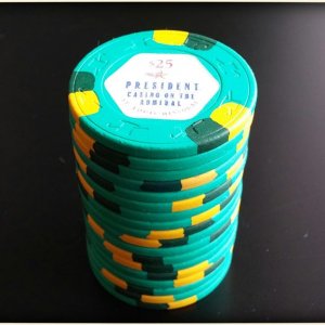 Paulson President Casino on The Admiral (St Louis, MO) - $25 chips (primary)