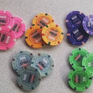 WSOP Tribute Poker Chips - WTOP chips