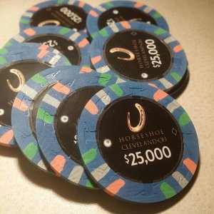Horseshoe Casino Cleveland Chips - $25,000s