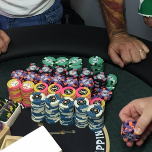 Getting the Exit Only chip ready for the Mile High Main Event - photo by Psypher1000