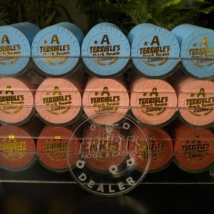 Paulson Terrible's Mark Twain Casino (Lagrange, MO) - Roulette chips set