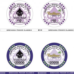 Grenada Poker Classic Chips (proof for new denominations)