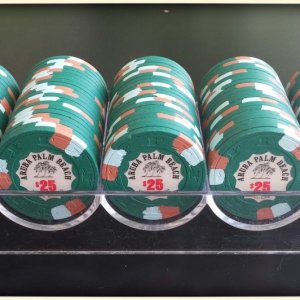 Paulson Aruba Palm Beach (Aruba) - (100) $25 chips