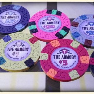 Classic Poker Chips - The Armory sample set