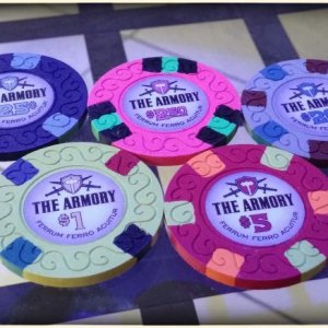 Classic Poker Chips - The Armory sample set