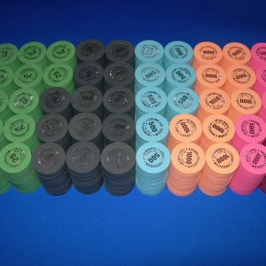 BCC GCR 1000 chips Tounament set