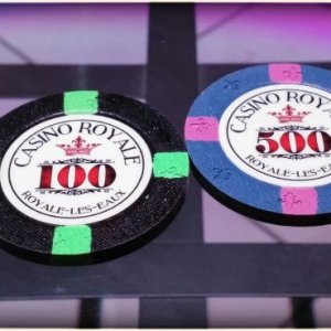 Classic Poker Chips - Casino Royale (Royale-les-Eaux) sample set