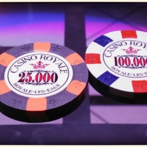 Classic Poker Chips - Casino Royale (Royale-les-Eaux) sample set