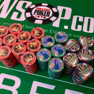 100's added + WSOP felt on the table