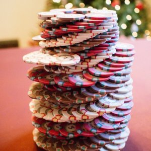 Milano poker chips tower