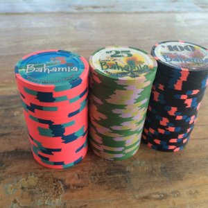 Bahamia $5 Island, $25, $100