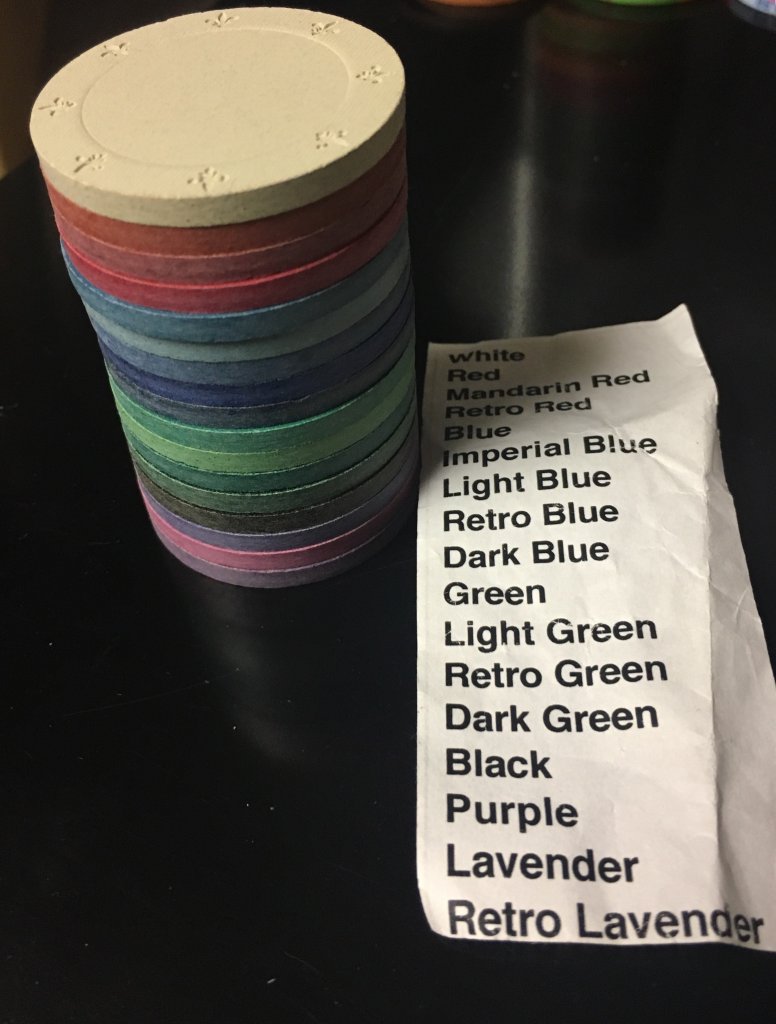 ASM PARTIAL color sample set