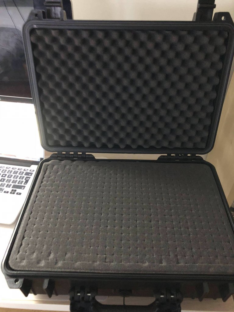 Black Water Resistant Case with Foam Insert - 470 x 357 x 176mm