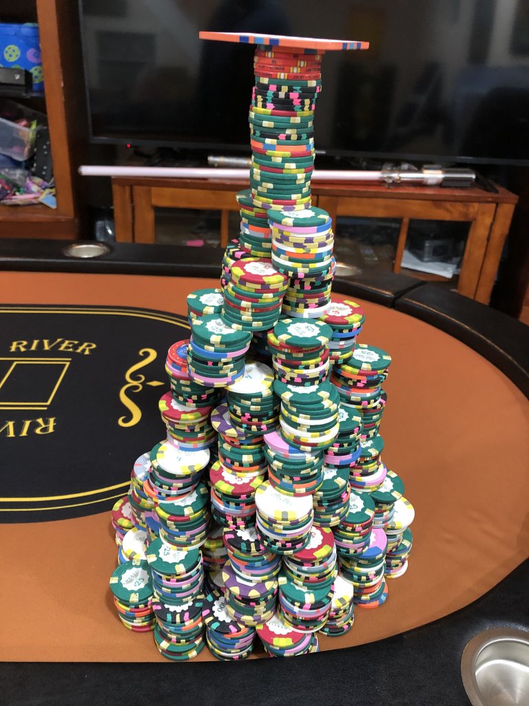 Chip tower created by my 9 year old!