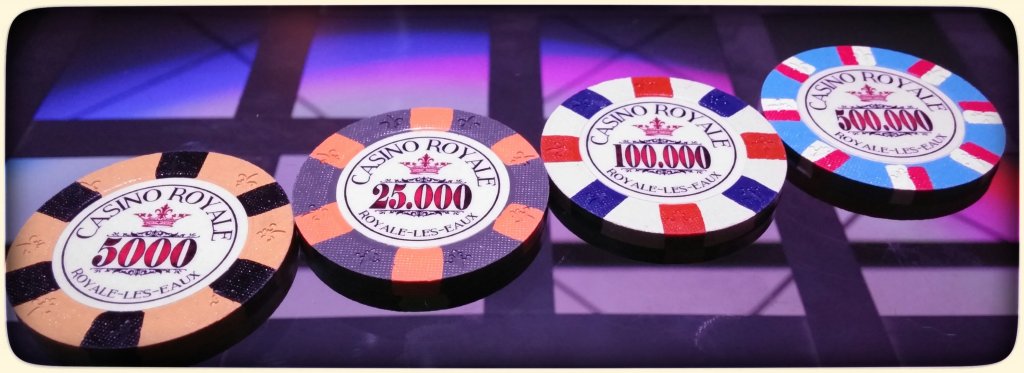 Classic Poker Chips - Casino Royale (Royale-les-Eaux) sample set