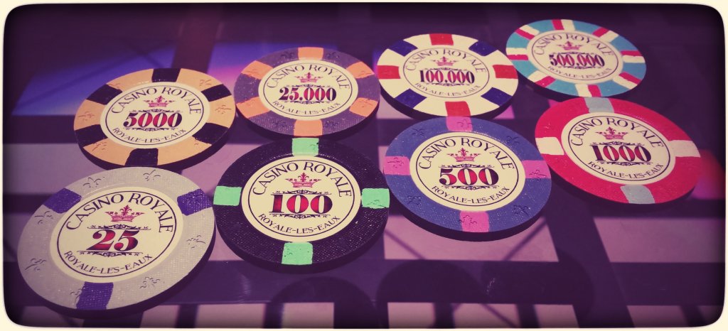 Classic Poker Chips - Casino Royale (Royale-les-Eaux) sample set