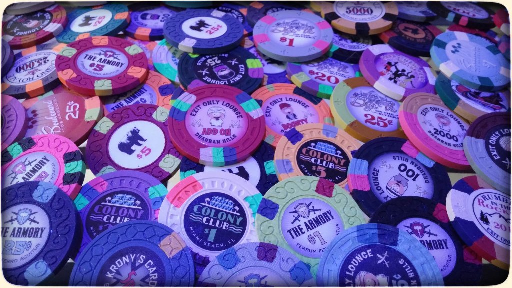 Classic Poker Chips - sample sets splashed