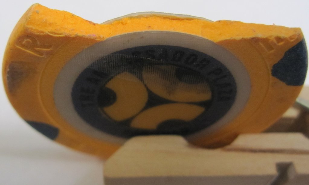 close up of broken Ambassador Plaza roulette