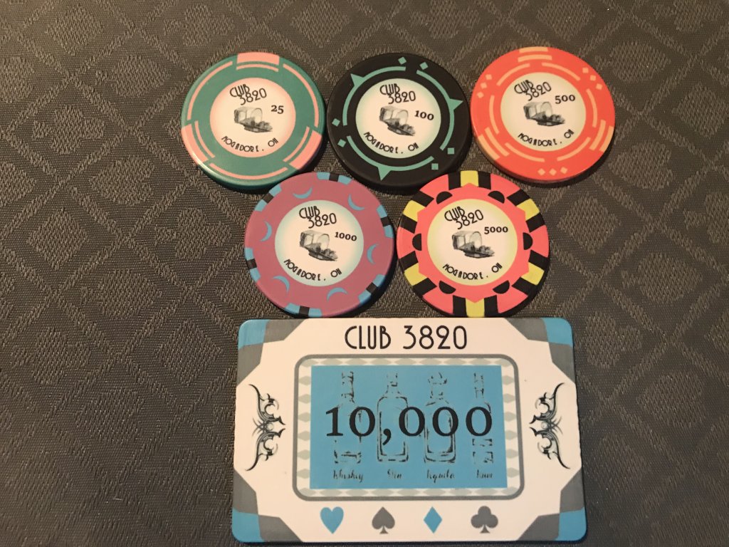 Club 3820 tournament chips