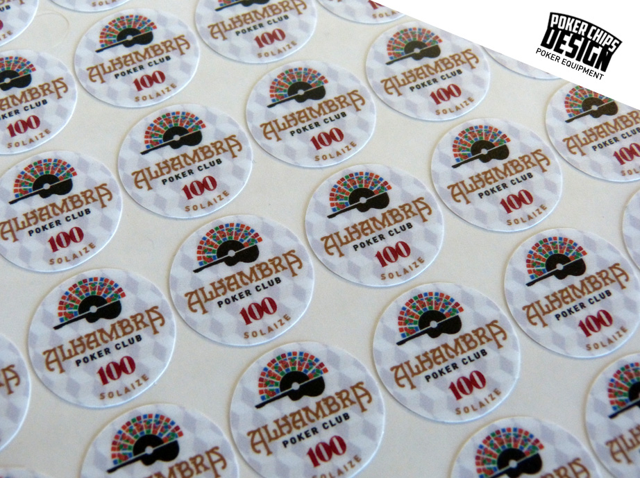 Custom Labels - Alhambra Poker Club
