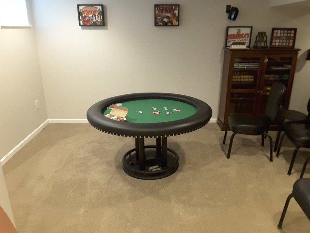 Custom Poker Table Felt - Broken Bell