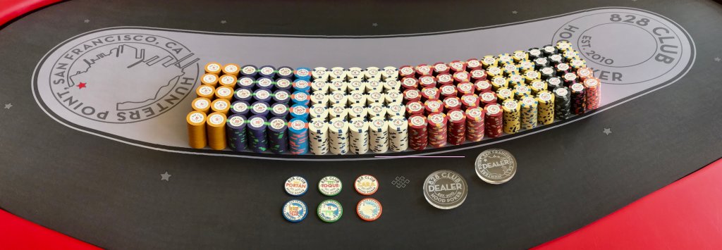 Family Photo (Table, Chips, Dealer Buttons & Card Cappers)