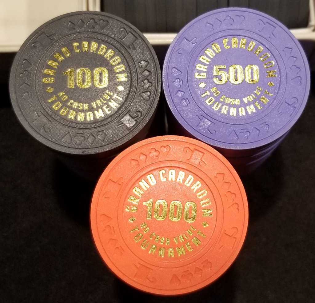 GCR Grand Cardroom 100s x 200 chips faces