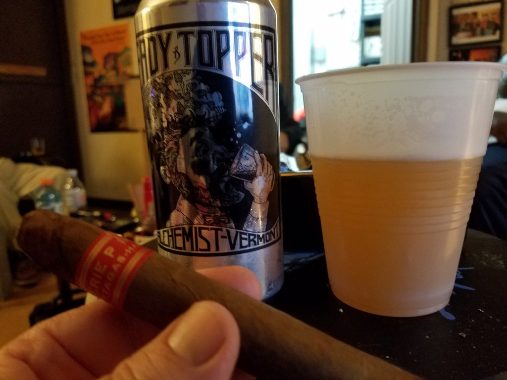 Heady Topper and Partagas Serie P