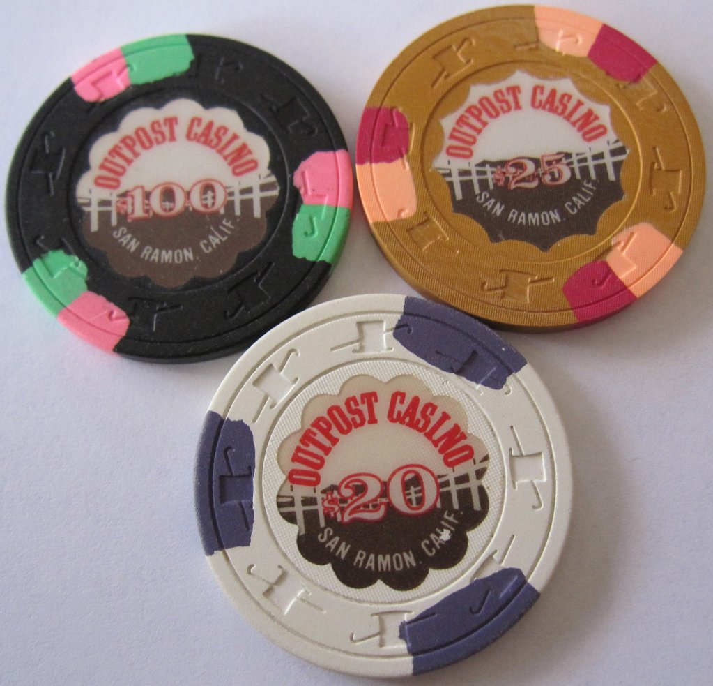 Higher value chips from the Outpost Casino