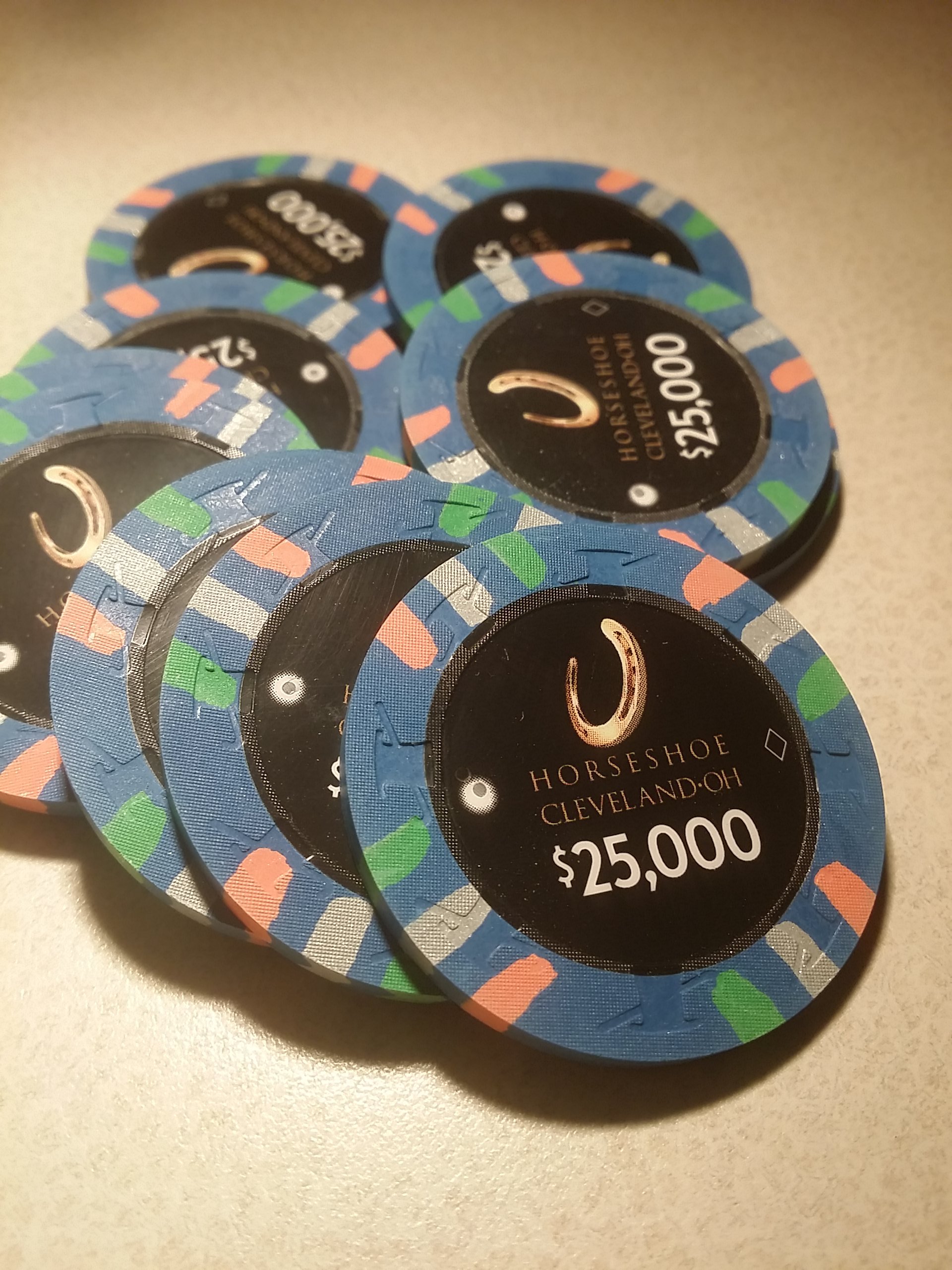 Horseshoe Casino Cleveland Chips - $25,000s