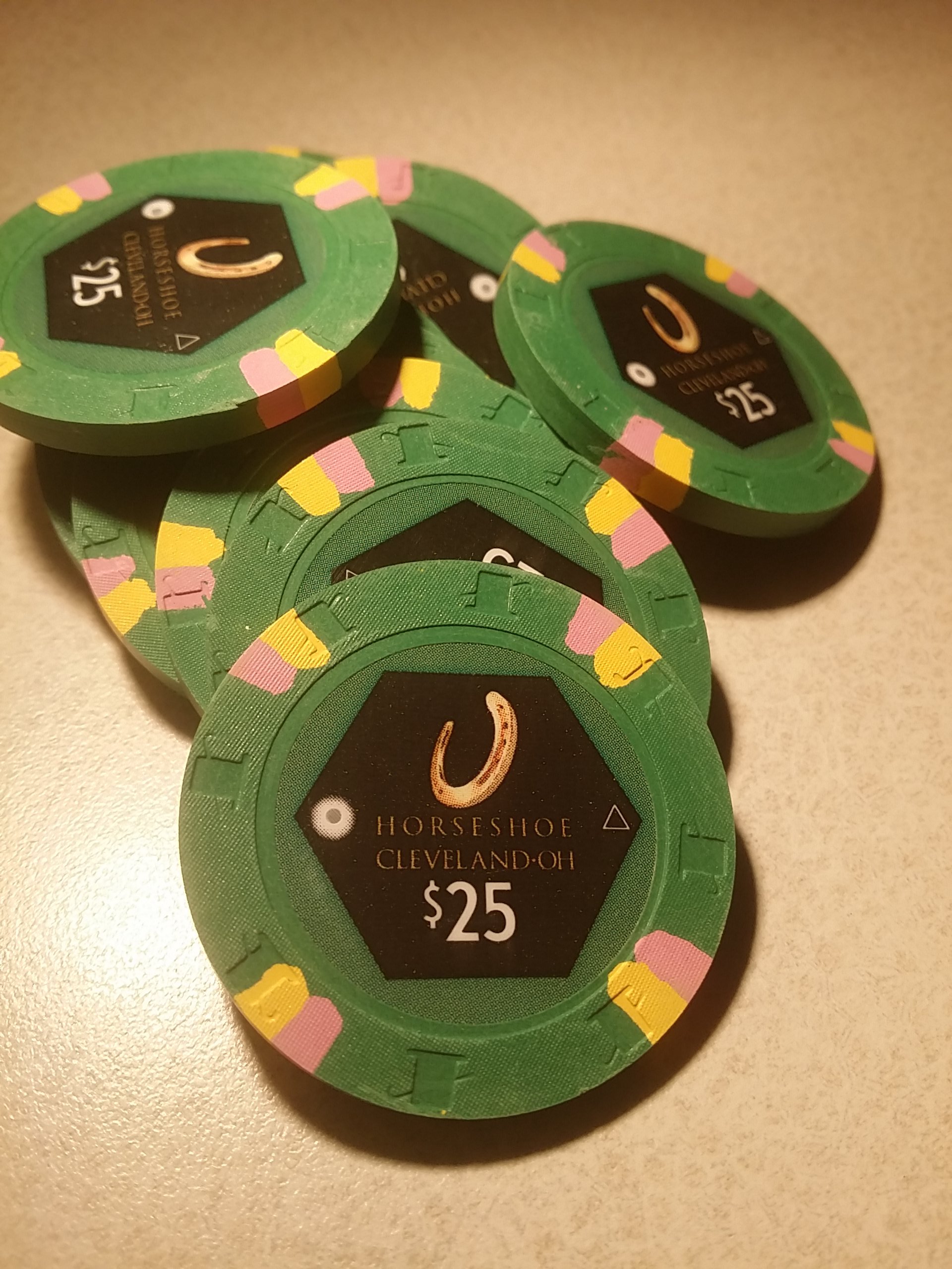 Horseshoe Casino Cleveland Chips - $25s