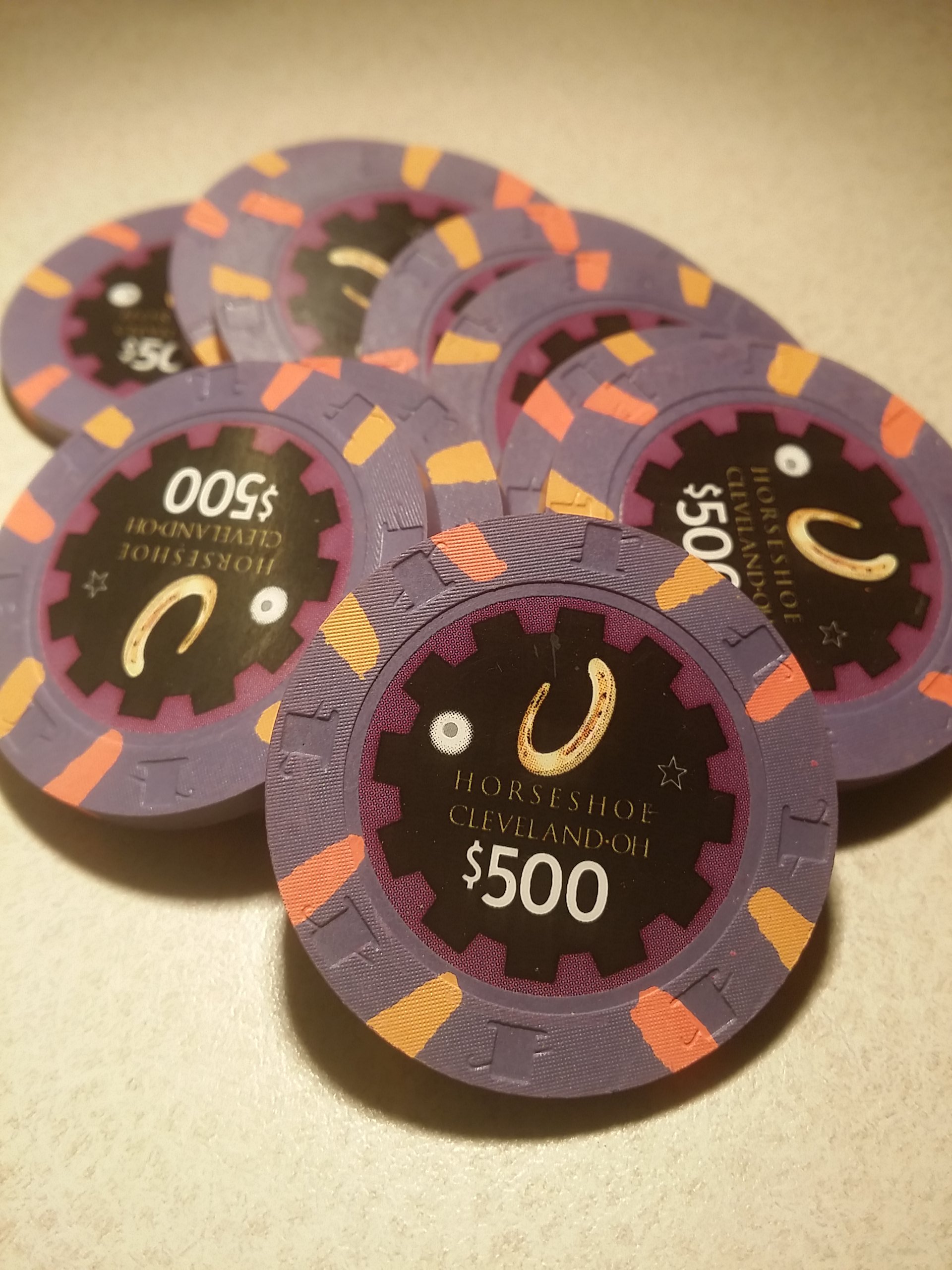 $500 Horseshoe Casino Chip 2012 Cleveland 1 Ohio 