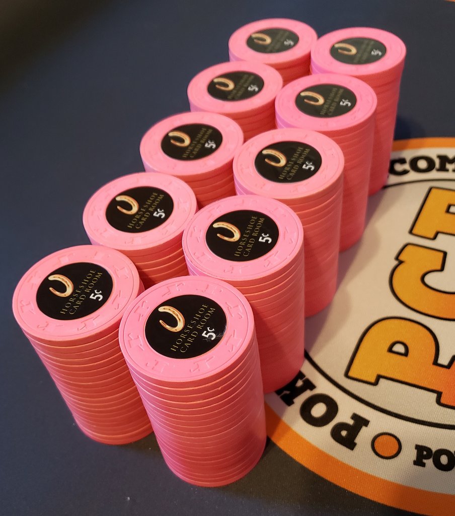 Hot Pink THC "Over-label Horseshoe Nickel" - 200 Chips