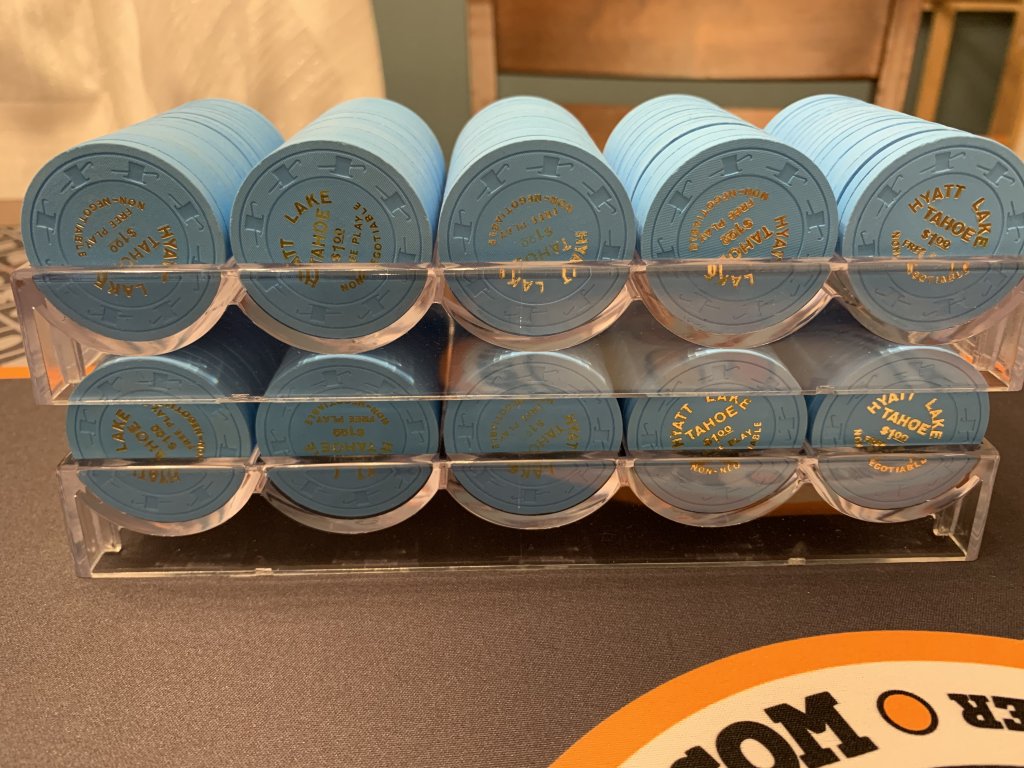 Hyatt Lake Tahoe hot stamp 1s Front