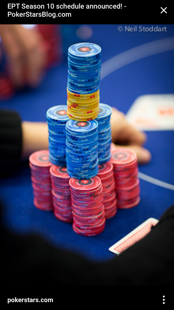 In action at actual EPT event
