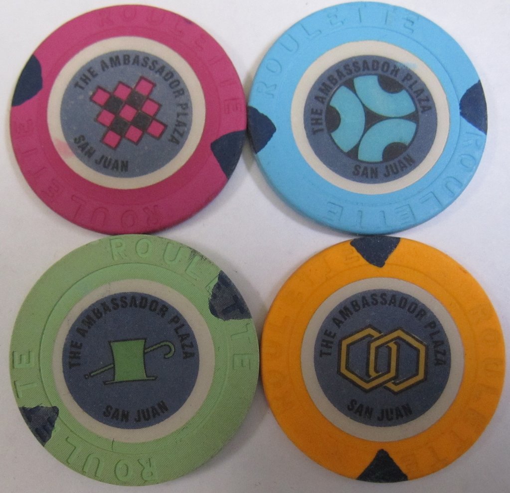 Individual examples of Ambassidor Plaza roulettes