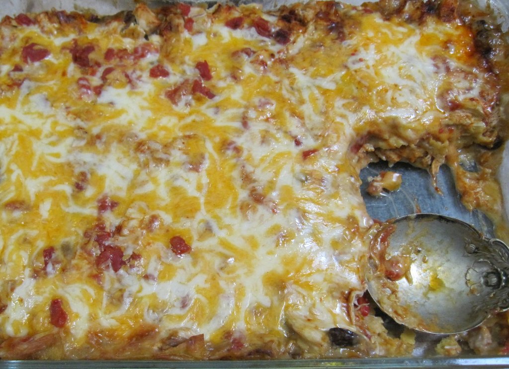 King ranch chicken close up