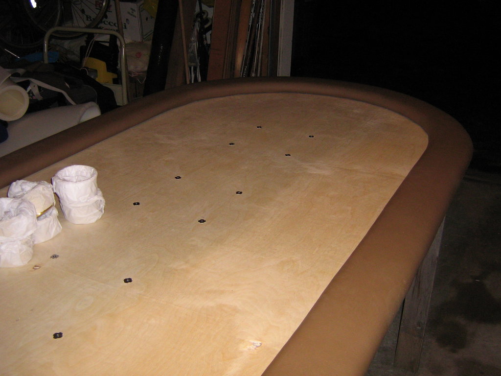 Making sure the rail fits